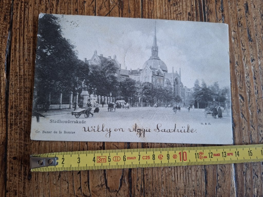 1906 ansicht Amsterdam Stadhouderskade Koepelkerk Vondelpark, Verzamelen, Ophalen of Verzenden, Voor 1920, Gelopen, Noord-Holland