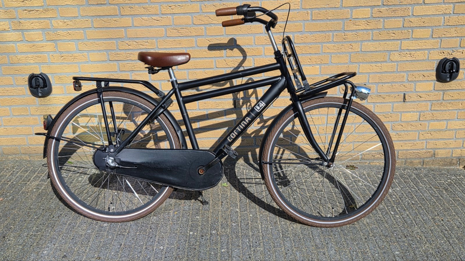 Cortina U4 Jongensfiets 26 inch, 3 versnellingen, Fietsen en Brommers, Terugtraprem, Gebruikt, Cortina U4 transportfiets, Versnellingen