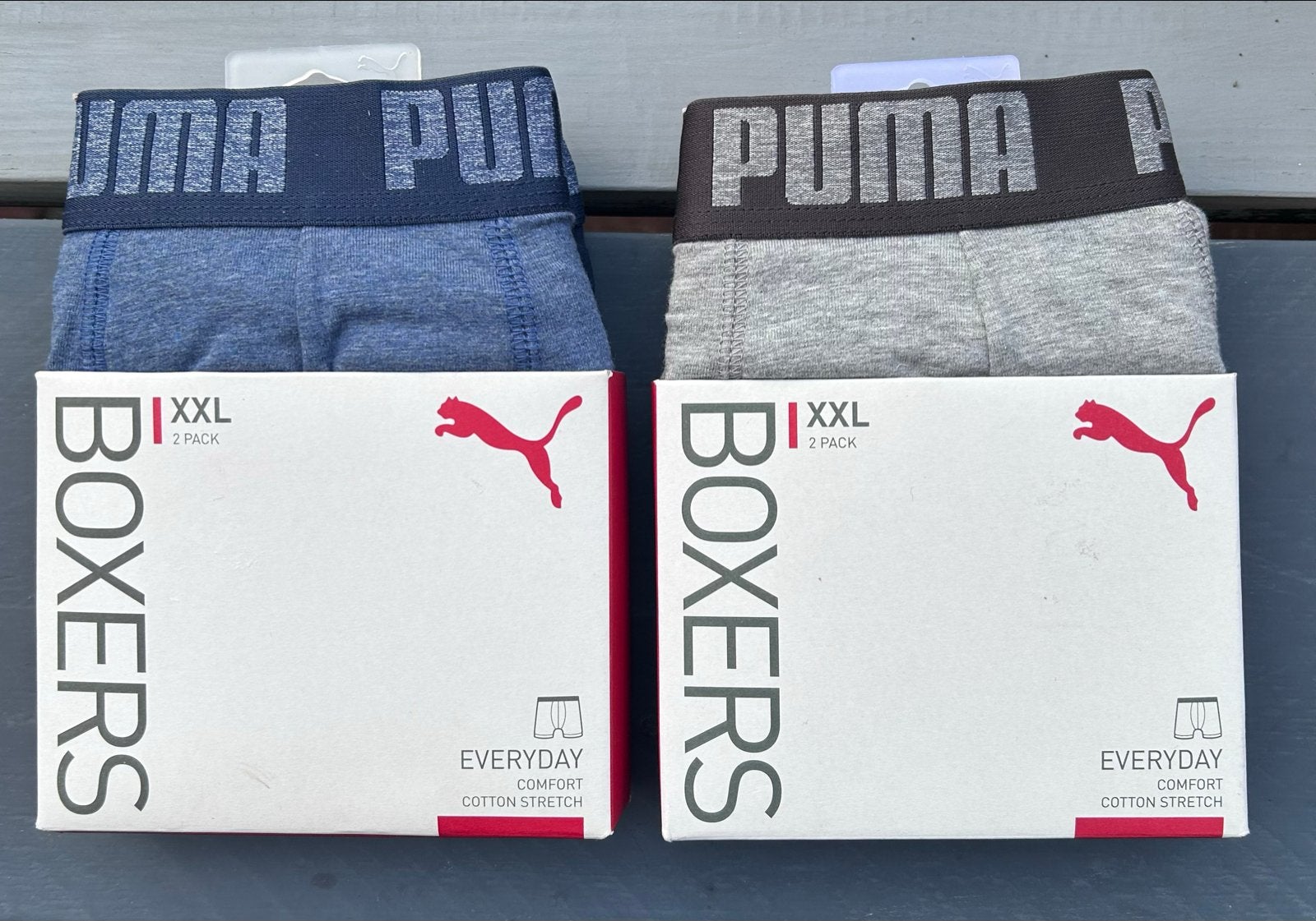 Puma Boxers - 2-pack - XXL - Comfort Cotton Stretch, Ophalen of Verzenden, Blauw, Boxer