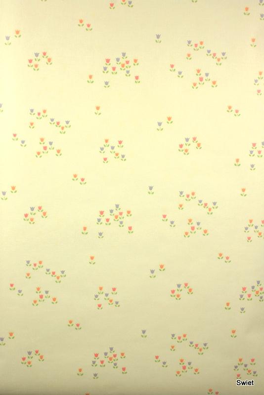8790 bloemetjes behang met lichte ondergrond swiet, Huis en Inrichting, Stoffering | Behang, Verzenden, Minder dan 10 m², Wit