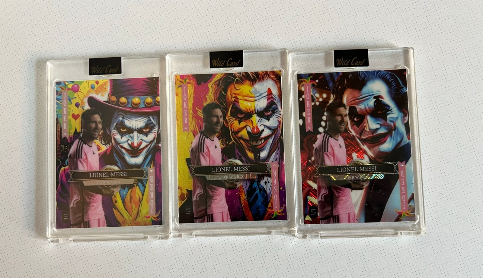 Lionel Messi Wild Card Joker Kaarten Set - Zeldzaam!, Ophalen of Verzenden, Zo goed als nieuw, Buitenlandse clubs, Spelerskaart