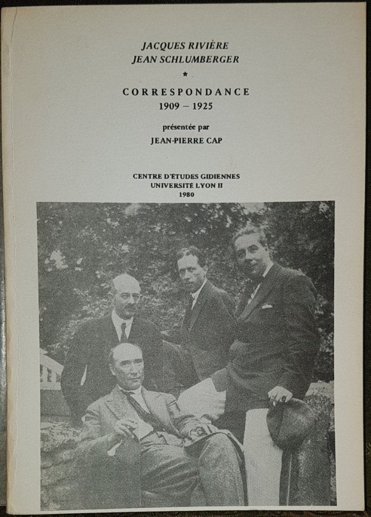 Jacques Rivière & Jean Schlumberger - Correspondance, Ophalen of Verzenden, Zo goed als nieuw