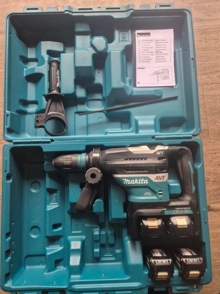 Makita DHR400 18v SDS MAX klopboormachine combihamer, Doe-het-zelf en Verbouw, Gereedschap | Boormachines, Ophalen, Zo goed als nieuw