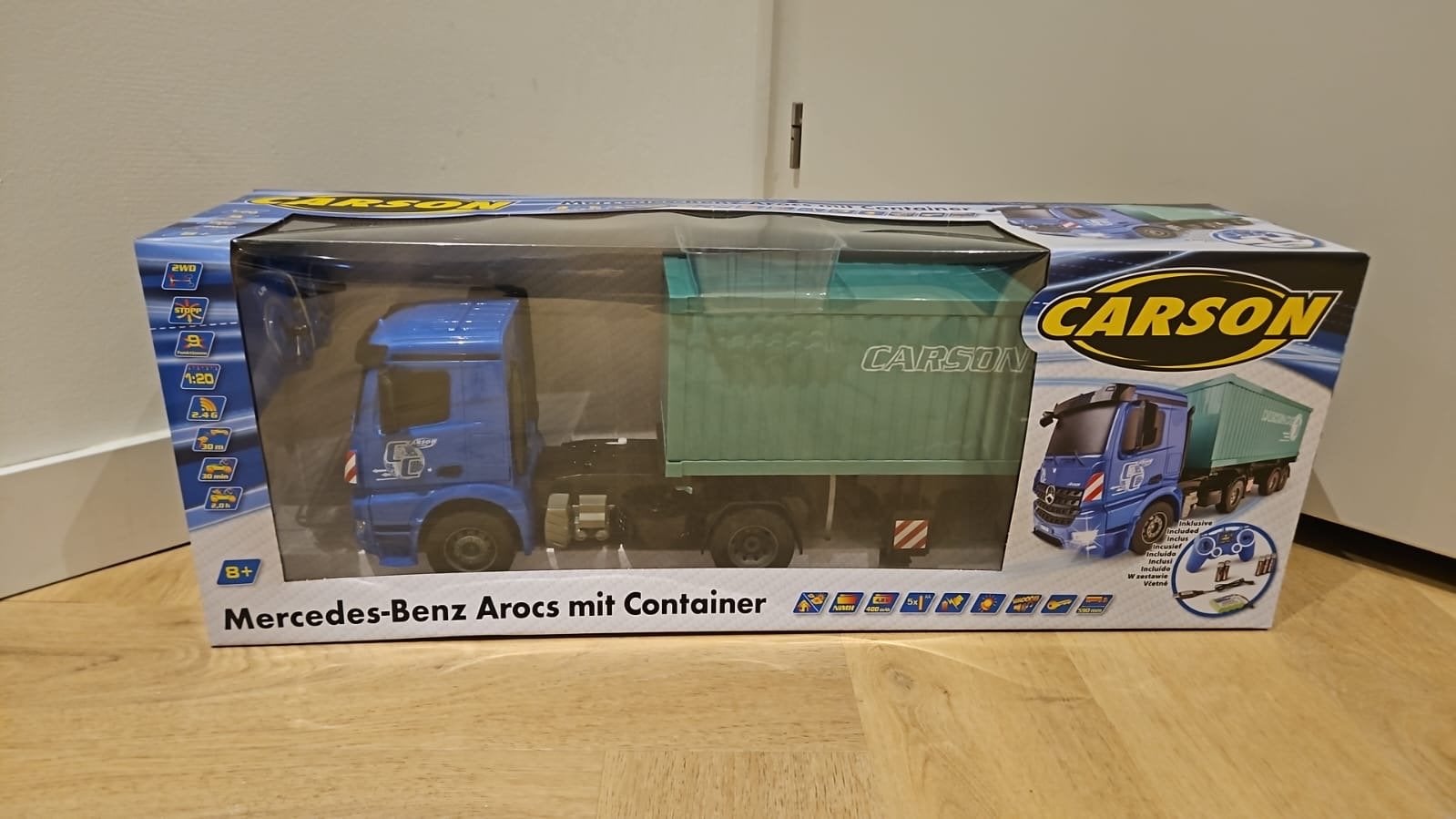 Carson Mercedes-Benz Arocs met Container Speelgoedtruck, Kinderen en Baby's, Speelgoed | Speelgoedvoertuigen, Ophalen, Nieuw