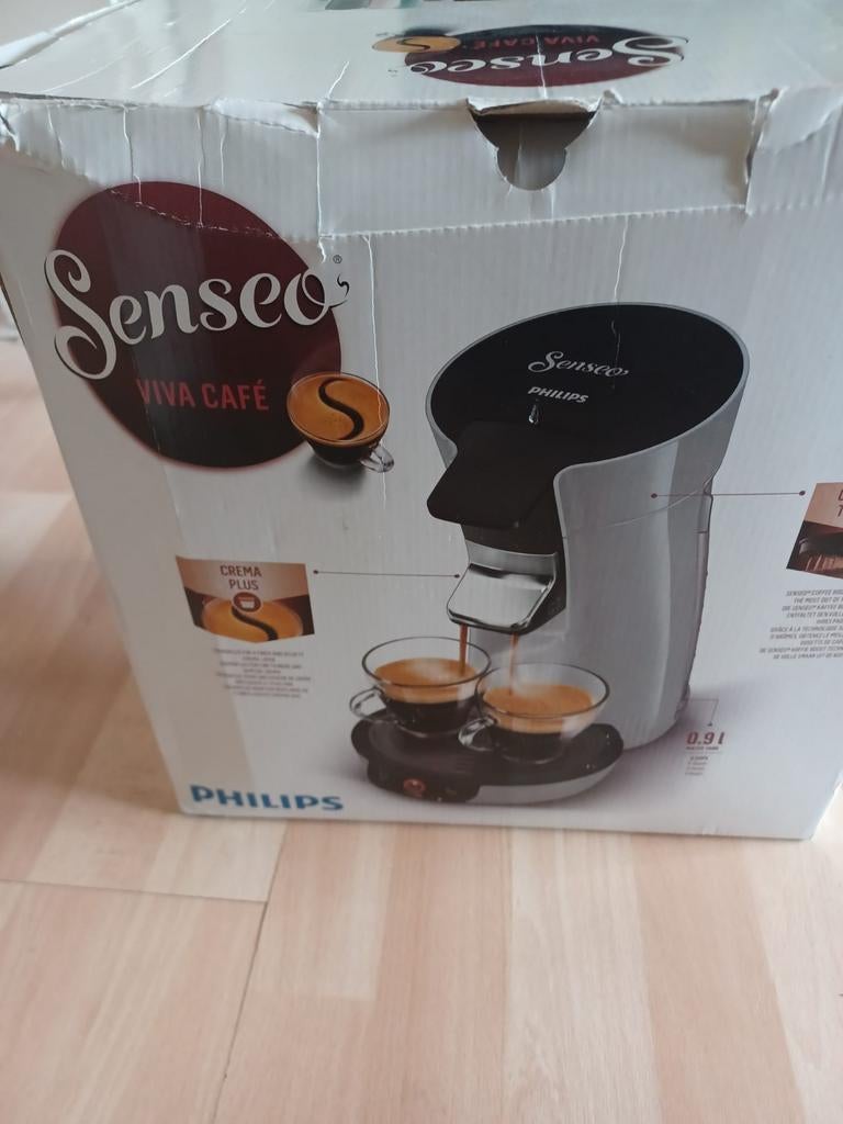 Philips Senseo Viva Café Koffieapparaat, Ophalen of Verzenden, 2 tot 4 kopjes, Koffiepads en cups, Afneembaar waterreservoir