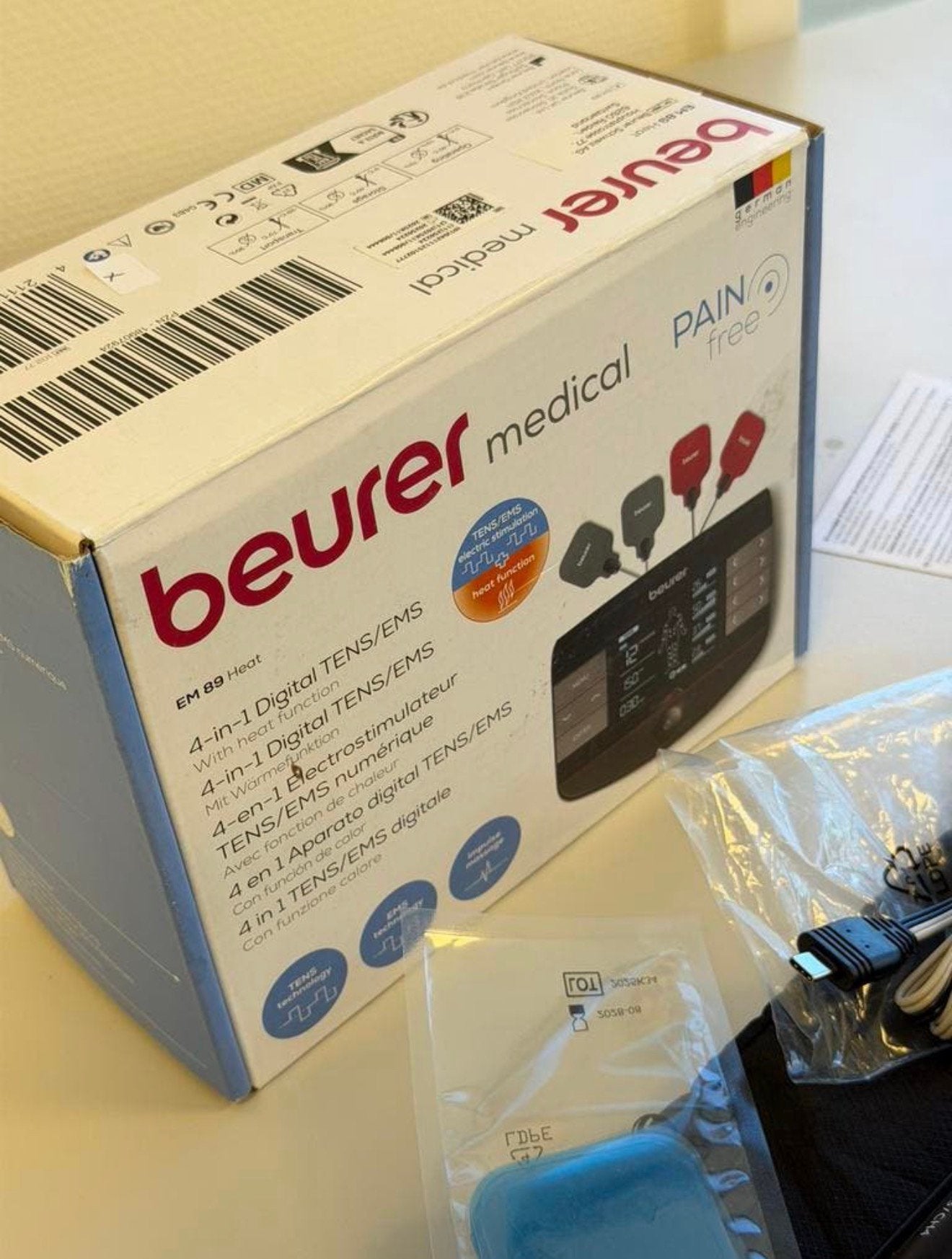 Beurer EM 89 Heat TENS EMS trainer 4-in-1 digitaal Als nieuw, Ophalen of Verzenden, Zo goed als nieuw, H, H