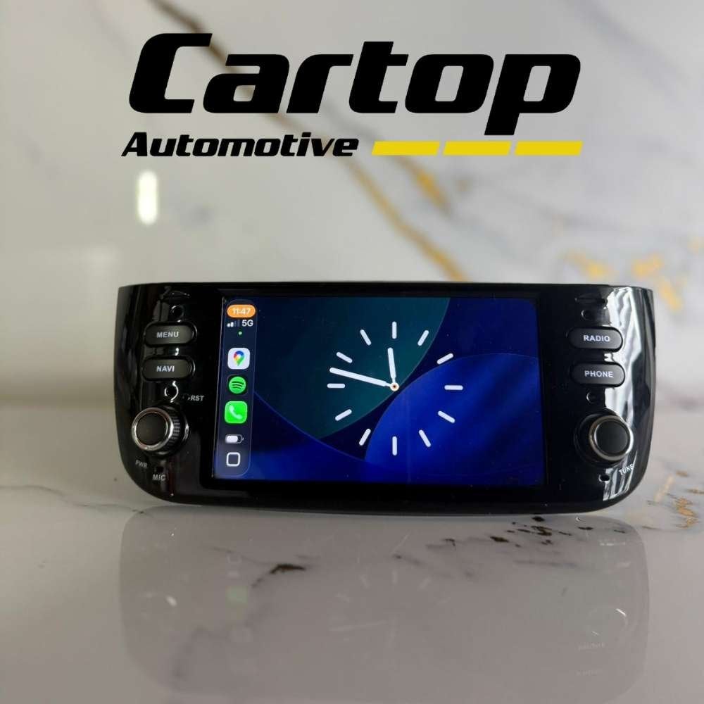 Fiat Punto Linea 2010-2016 Autoradio • CarPlay Android, Meridiaan 42, Zo goed als nieuw, Info@cartop-automotive.nl, Cartop-Automotive Bv.