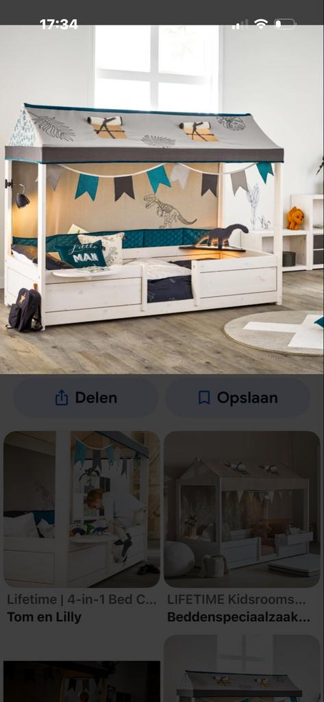 Dino bed bovenkant - Lifetime Kidsrooms (onderdeel), Ophalen, Gebruikt, 180 cm of meer, 85 tot 100 cm