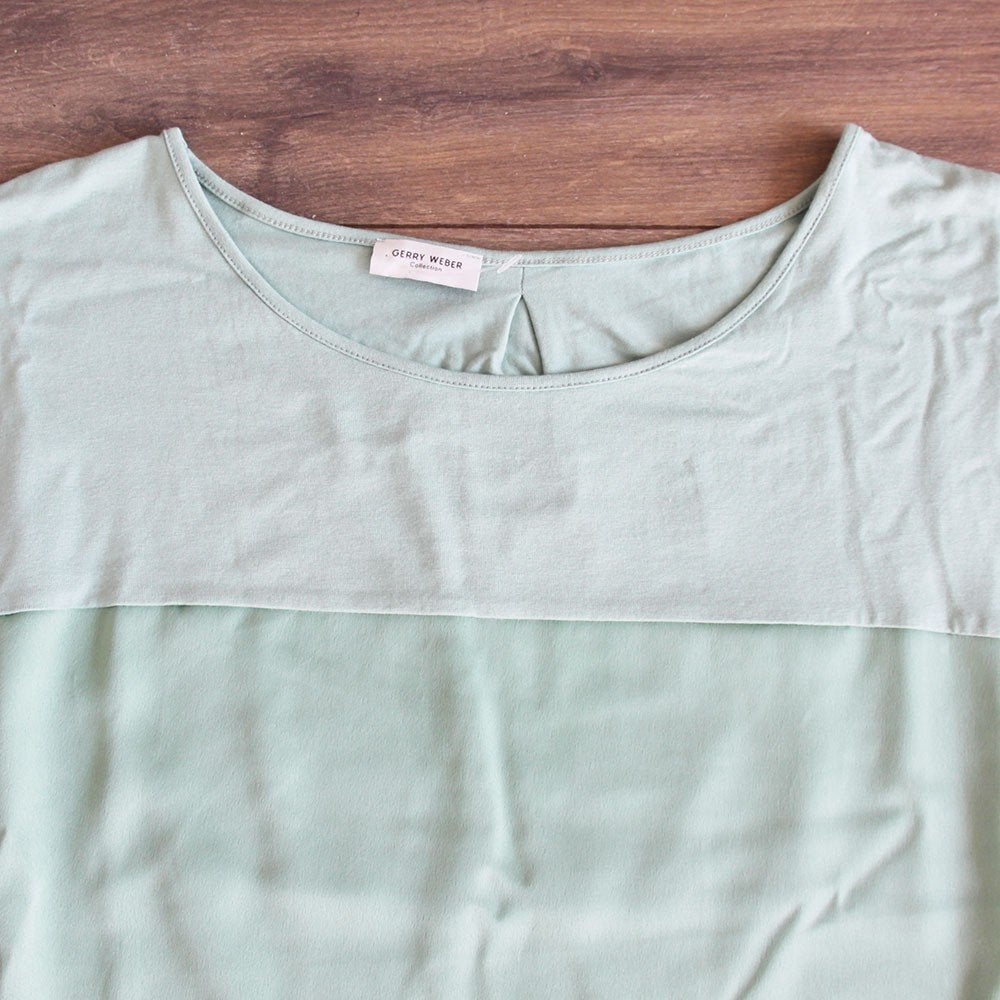 Mooi Gerry Weber Shirt - 101 (Maat 46) € 25,-, Overige kleuren, Maat 46/48 (XL) of groter, Ophalen of Verzenden, Zo goed als nieuw