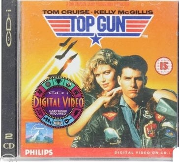 TOP GUN Tom Cruise Kelly McGillis Meg Ryan DVD Videocd CD-I, Alle leeftijden, Verzenden, Zo goed als nieuw, Actie