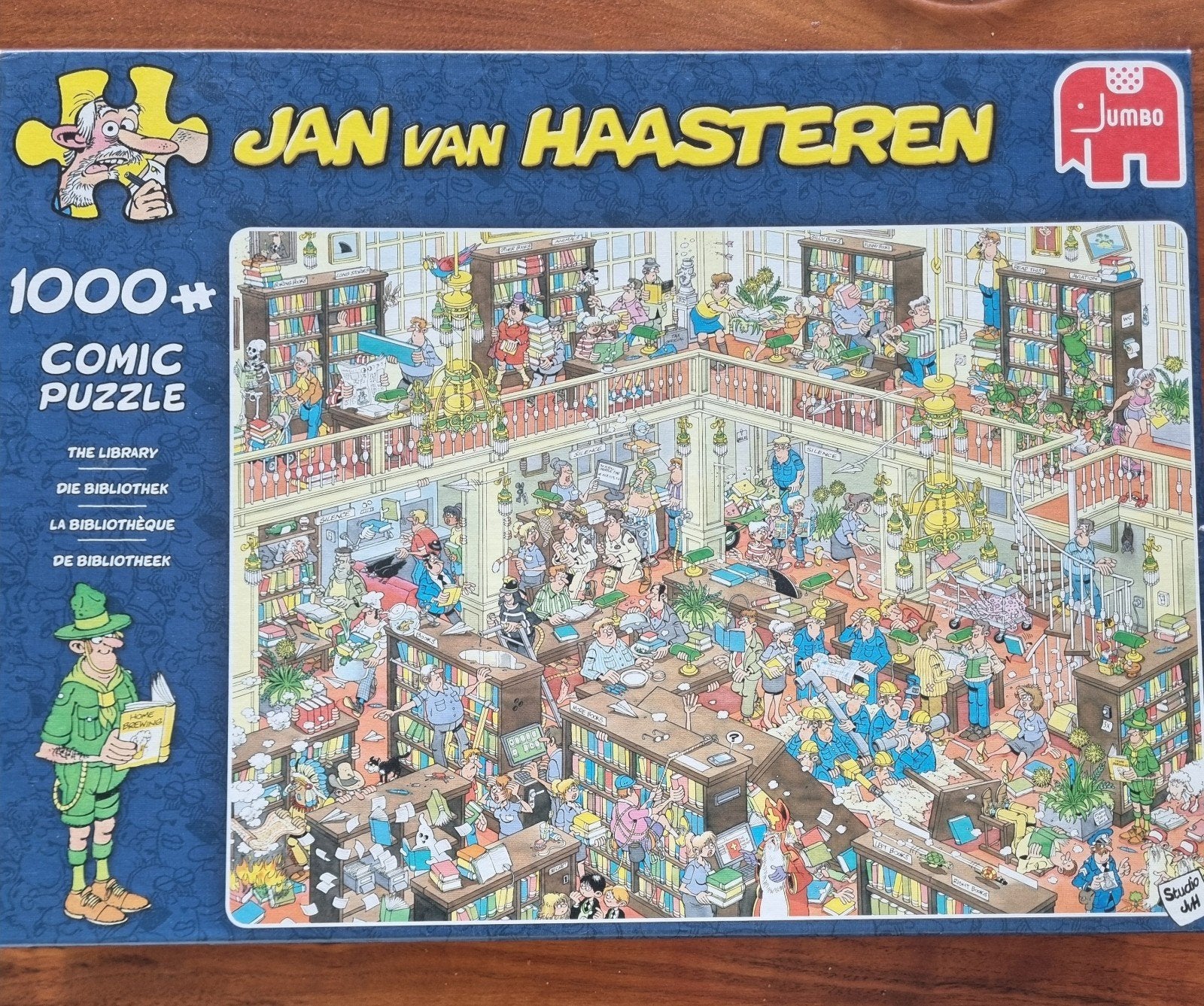 Jan van Haasteren De Bibliotheek, Ophalen, 500 t/m 1500 stukjes, Zo goed als nieuw