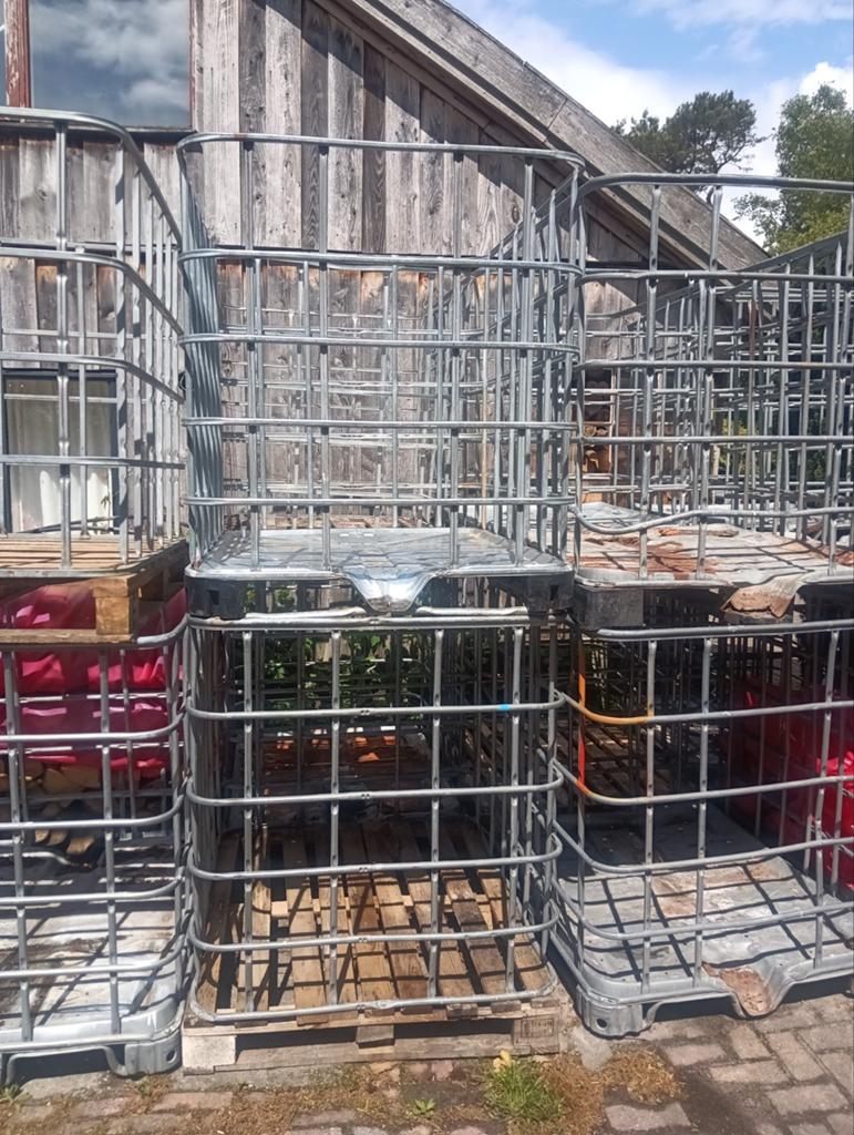 IBC-containers - Metalen kooien .kuubskratten, Ophalen of Verzenden
