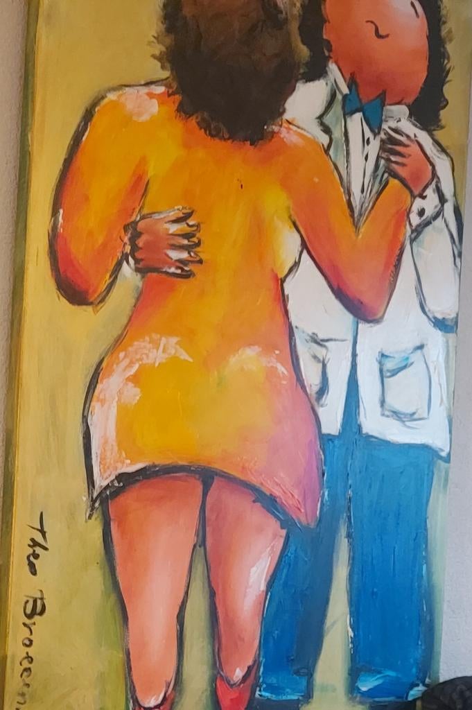Schilderij Theo Broeren, Ophalen of Verzenden