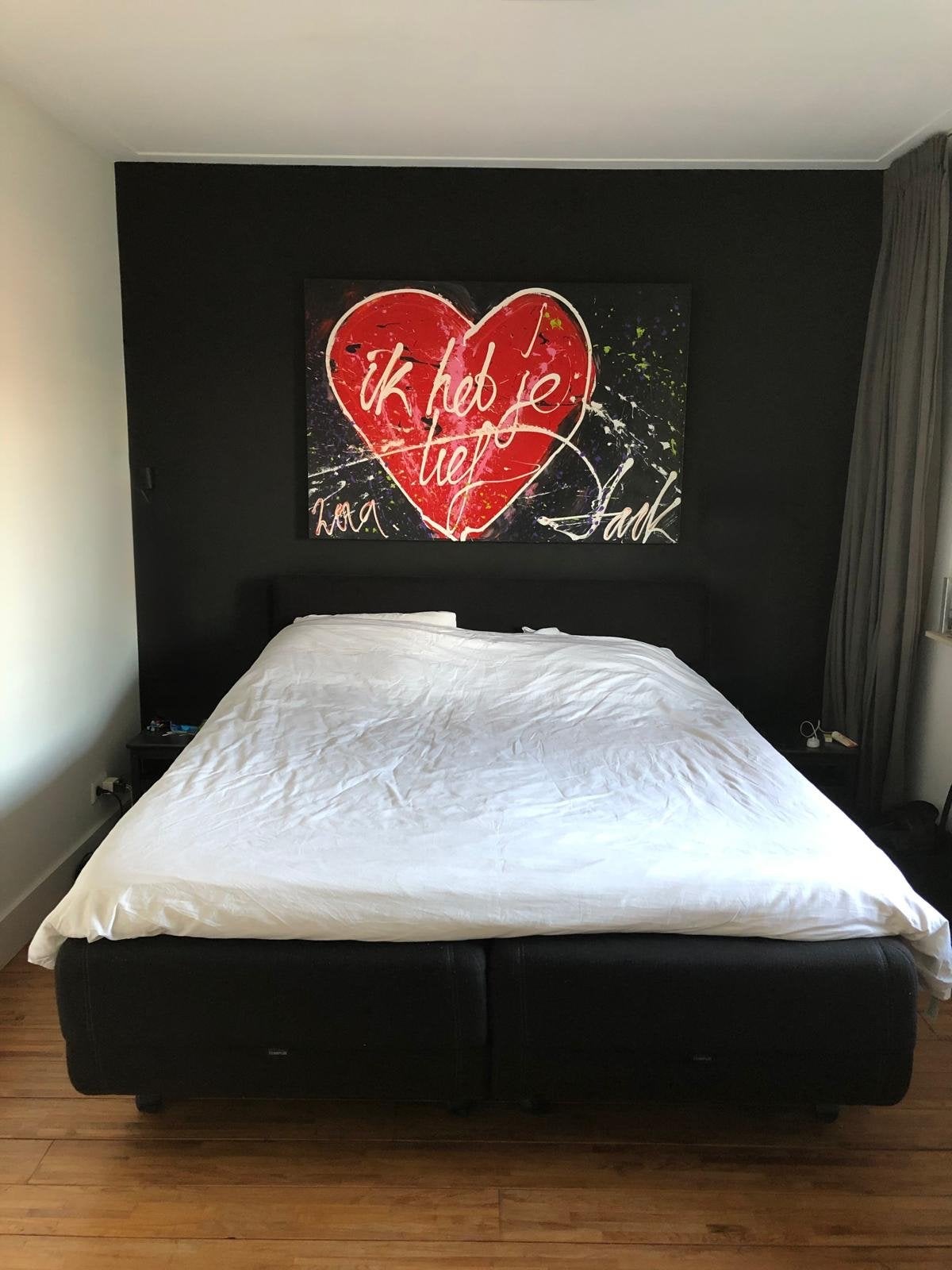Tweepersoonsbed / boxspring Tempur 180x210, Ophalen, Gebruikt, Tweepersoons, 180 cm