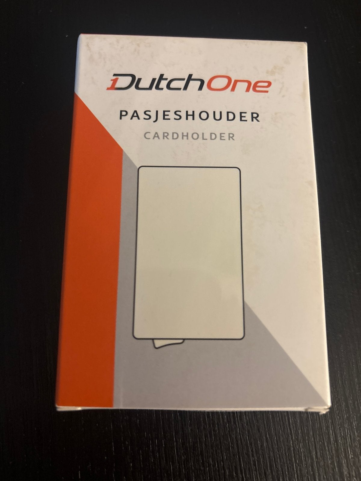 DutchOne Pasjeshouder - Zwart, Sieraden, Tassen en Uiterlijk, Portemonnees, Ophalen of Verzenden, Nieuw, Zwart, Overige merken