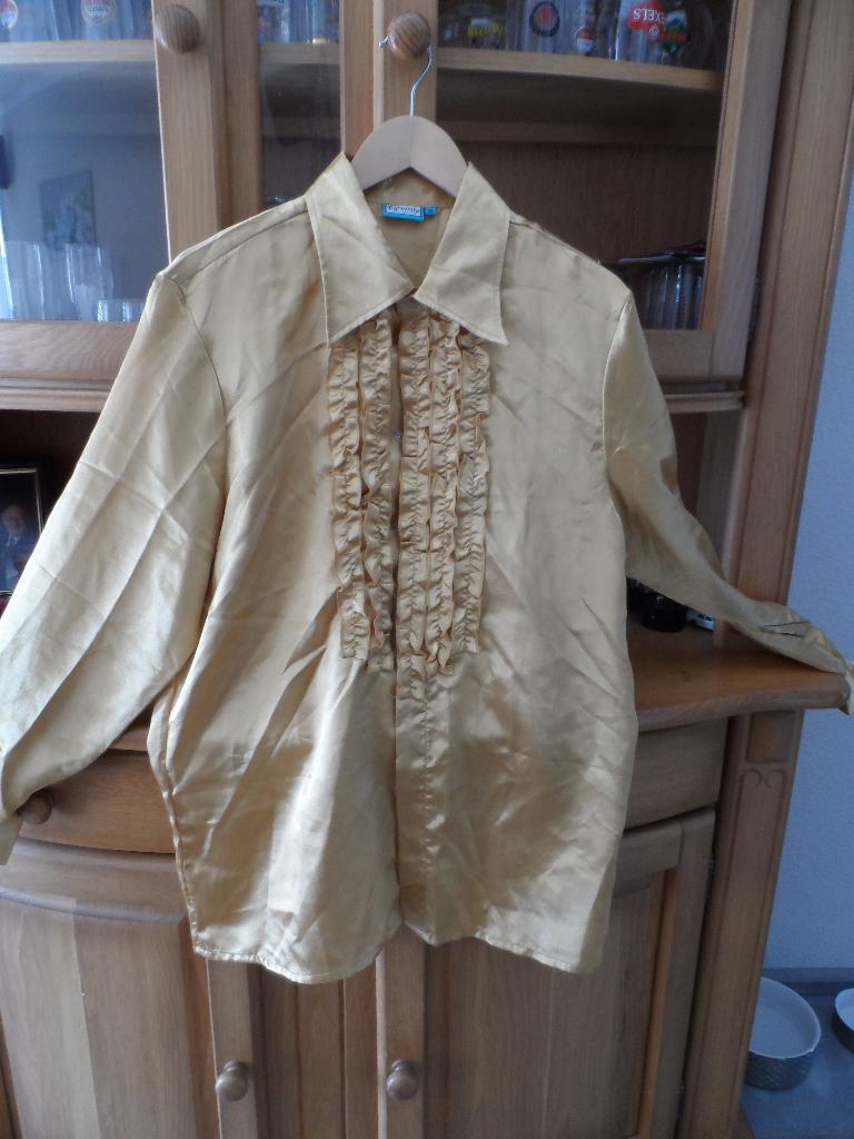 overhemd goudkleurig, Overige kleuren, Onbekend, Gedragen, Halswijdte 39/40 (M)