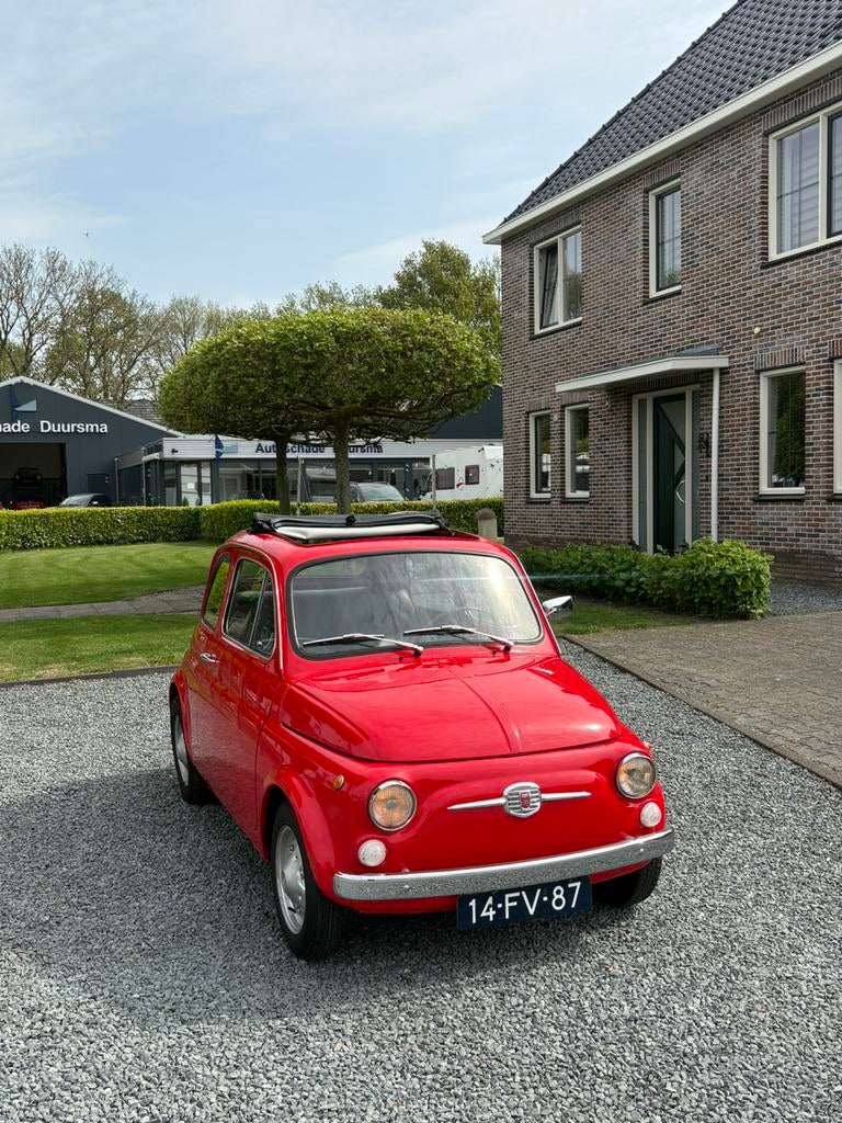 Fiat 500 R Oldtimer (1975) – 600cc — synchro — NL, Zwart, Origineel Nederlands, Handgeschakeld, Particulier