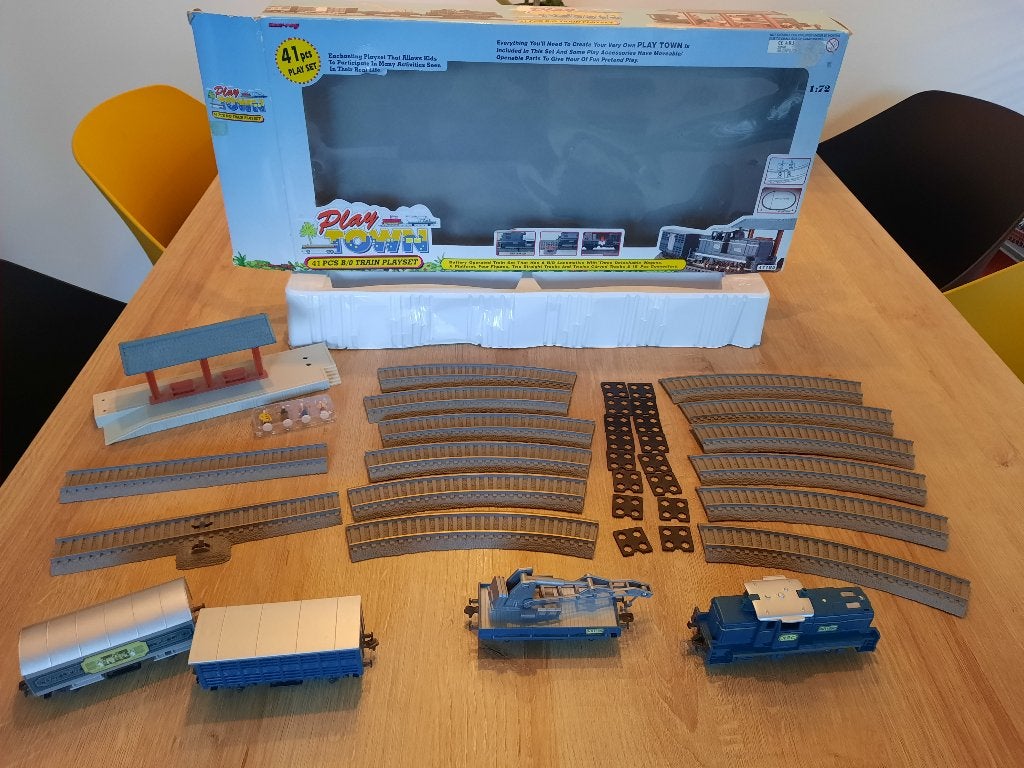 Leuke speelgoed trein set, voor een klein prijsje!, Kinderen en Baby's, Speelgoed | Speelgoedvoertuigen, Ophalen, Zo goed als nieuw