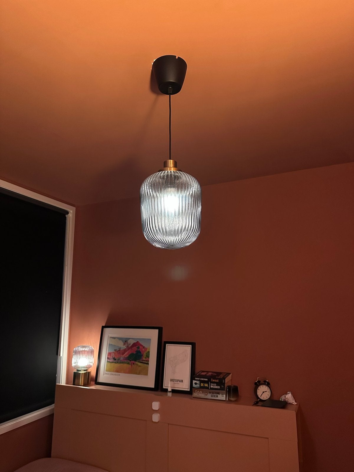 Solklint ikea glazen hanglamp - E27 fitting, Ophalen of Verzenden, Zo goed als nieuw, Glas, E27 (groot)