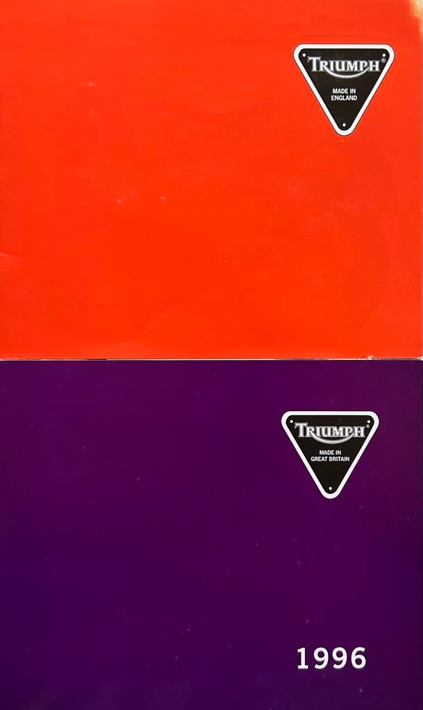 Triumph motorfiets folder, Verzenden, Auto's