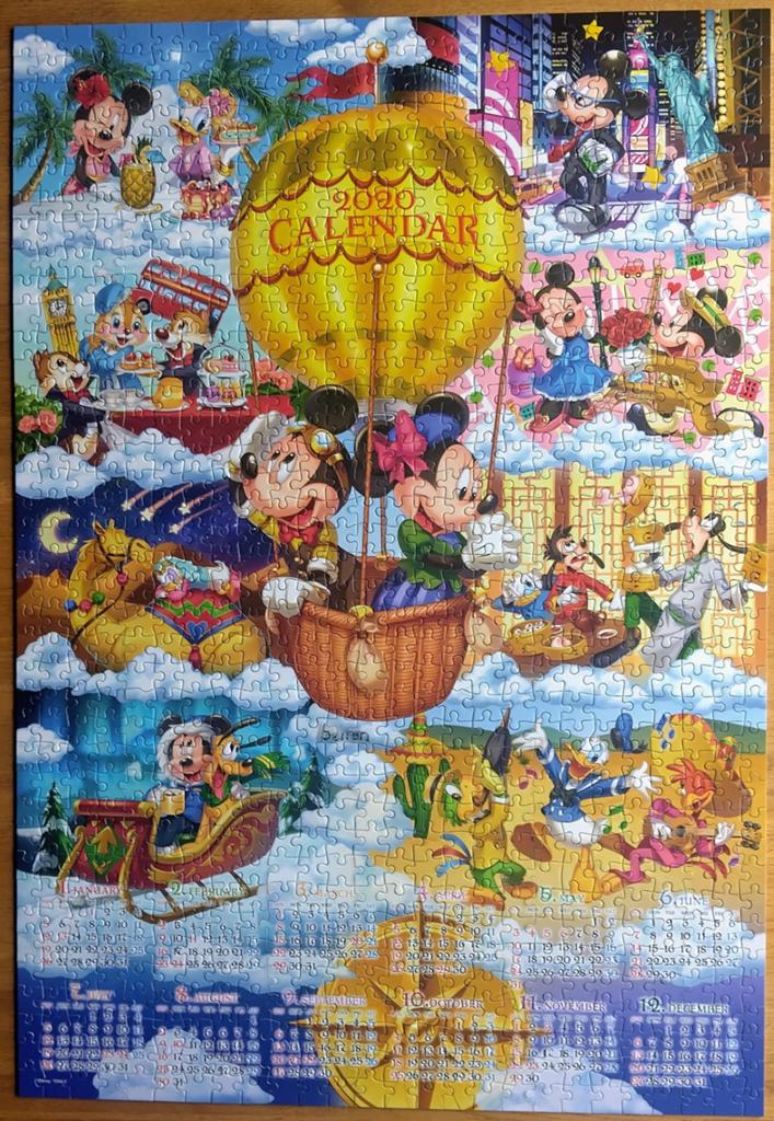 Disney puzzel Tenyo, Ophalen of Verzenden, 500 t/m 1500 stukjes, Zo goed als nieuw, Legpuzzel