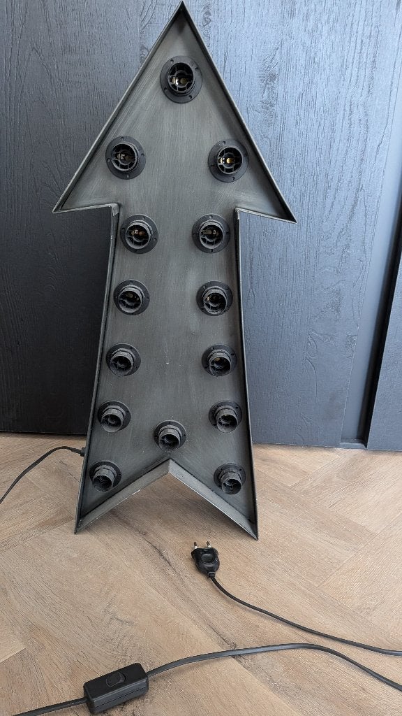 Stoere vintage Sissy-Boy Homeland circus pijl lamp (metaal), Ophalen, Gebruikt, Overige merken, Met schakelaar