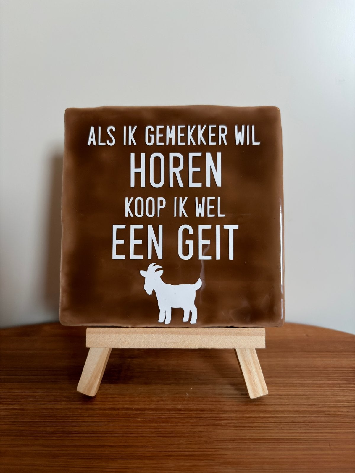 Tegeltje met tekst - 10x10, Ophalen of Verzenden, Nieuw