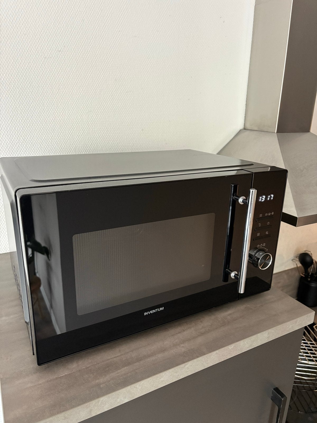 Inventum Combimagnetron - Zwart, Zo goed als nieuw, Ophalen, Combimagnetron, Grill, Zo goed als nieuw