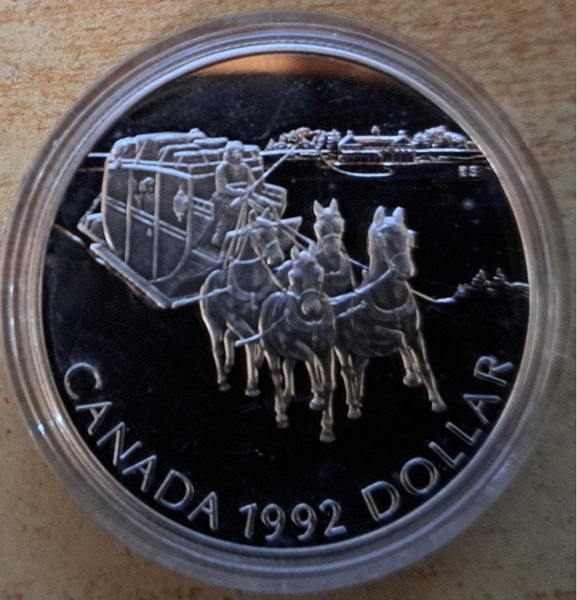 Canada, uitzoeken zilveren Dollars 1992-1995, Ophalen of Verzenden, Noord-Amerika, Losse munt, Zilver