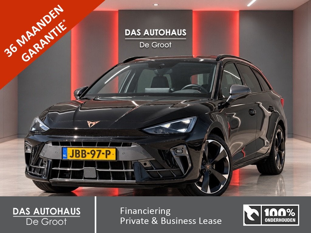 CUPRA Leon Sportstourer 1.5 eTSI VZ Performance | New model, Auto's, 4 cilinders, Leon, Zwart, Origineel Nederlands