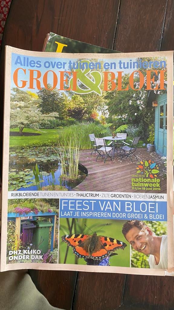 Groeien & Bloeien en Landleven tijdschriften, Ophalen, Gelezen, Tuinontwerpen