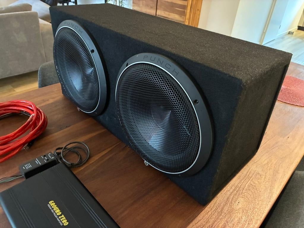 Gesloten dubbel 12" Rockford Fosgate P3 subwooferset 1530RMS, Auto diversen, Autospeakers, Ophalen, Zo goed als nieuw