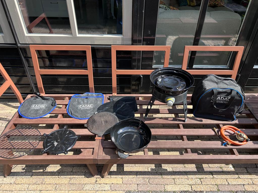 Cadac safari chef de Luxe- gas bbq, Ophalen, Gebruikt