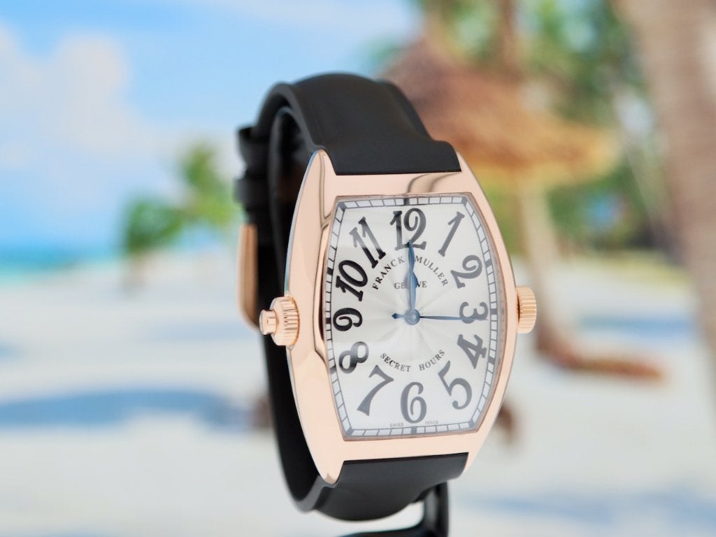 Frank Muller Secret Hours Rose Goud Briljante Staat +Service, Polshorloge, Overige materialen, Zo goed als nieuw, Goud