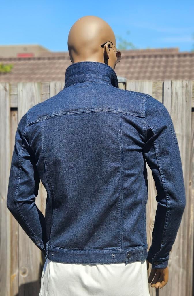 Pme Legend  stretch spijkerjas / spijkerjack (S) nieuwstaat, Blauw, ., Ophalen of Verzenden, Zo goed als nieuw