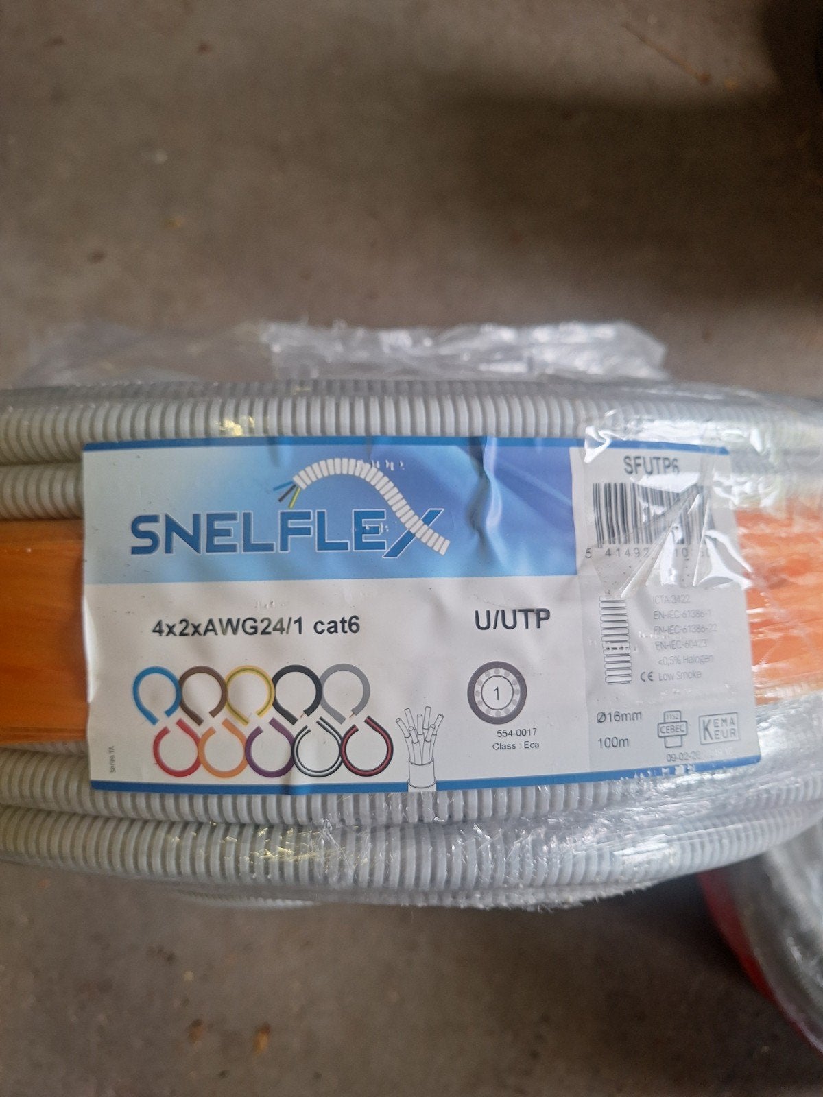 Nieuwe snelFlex U/UTP kabel + 3*2,5 in flexibele buis, Ophalen of Verzenden, Nieuw, Overige merken, Kabel of Snoer