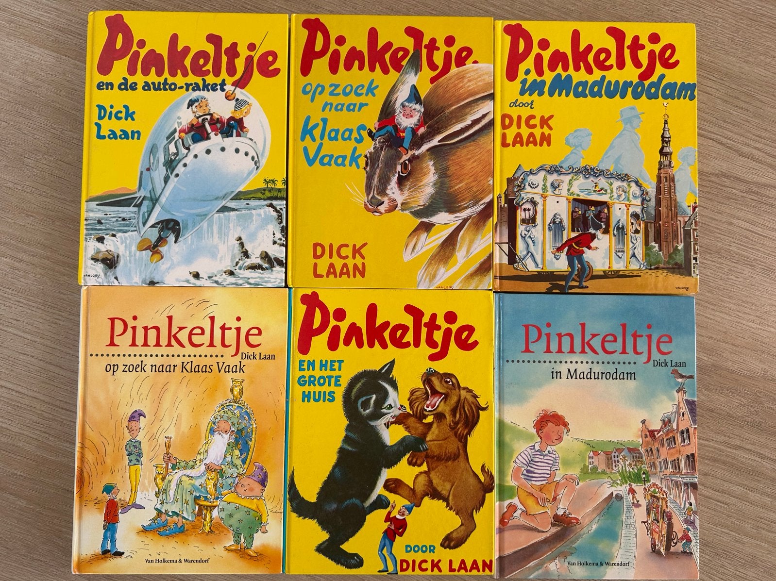 6 Pinkeltje boeken van Dick Laan - Complete set, Boeken, Ophalen of Verzenden, Gelezen, Sprookjes
