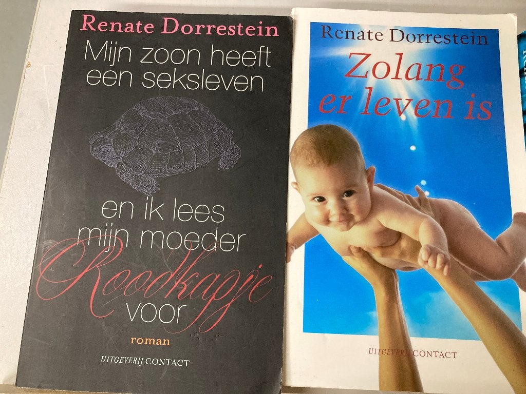 T.K. nog 21 boeken van Renate Dorrestein Zie Actuele lijst, Ophalen of Verzenden, Gelezen, Renate Dorrestein, Nederland