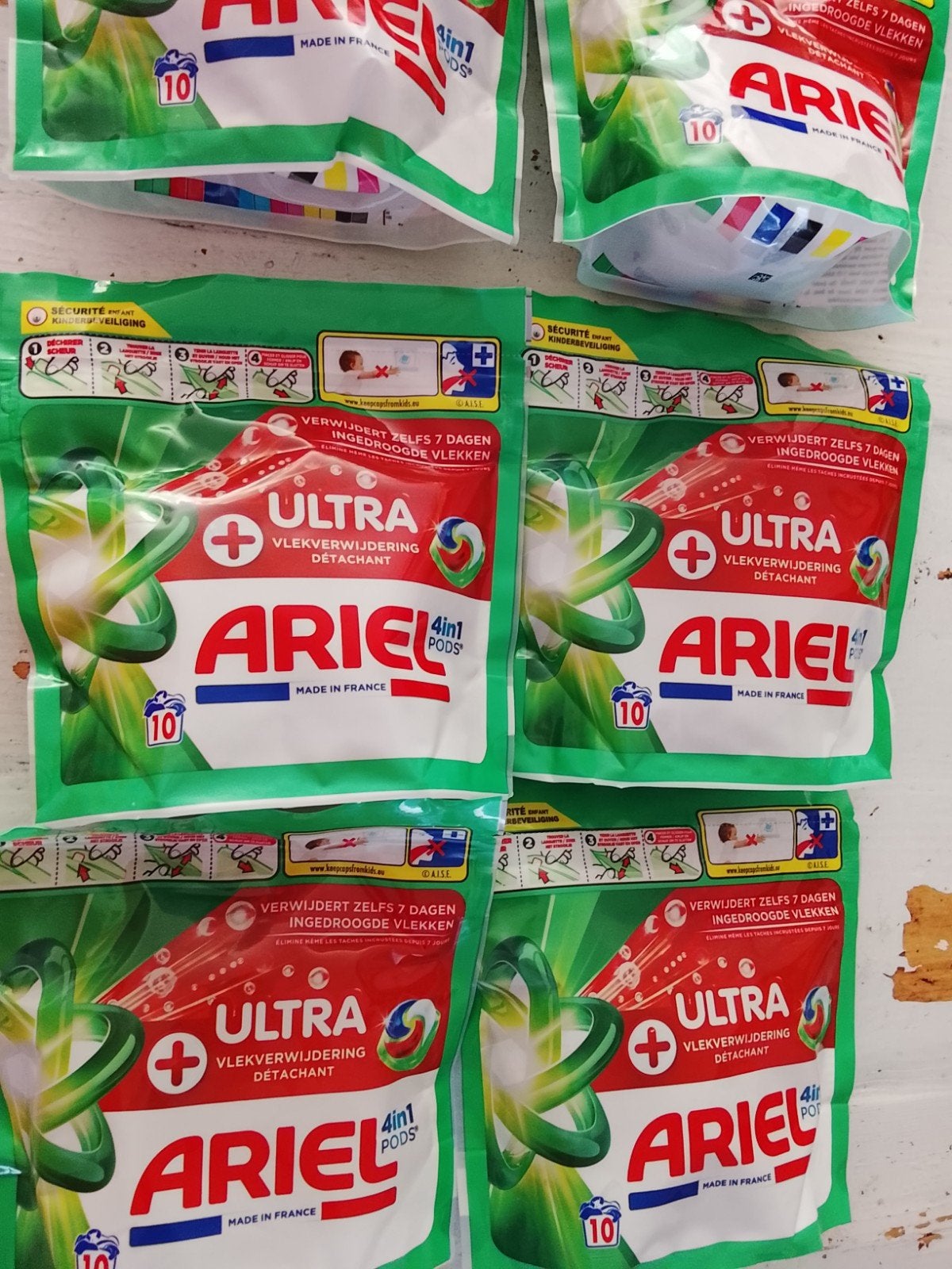 Ariel Ultra 4in1 Pods Wasmiddel - 10 stuks, Ophalen of Verzenden, Schoonmaakmiddel