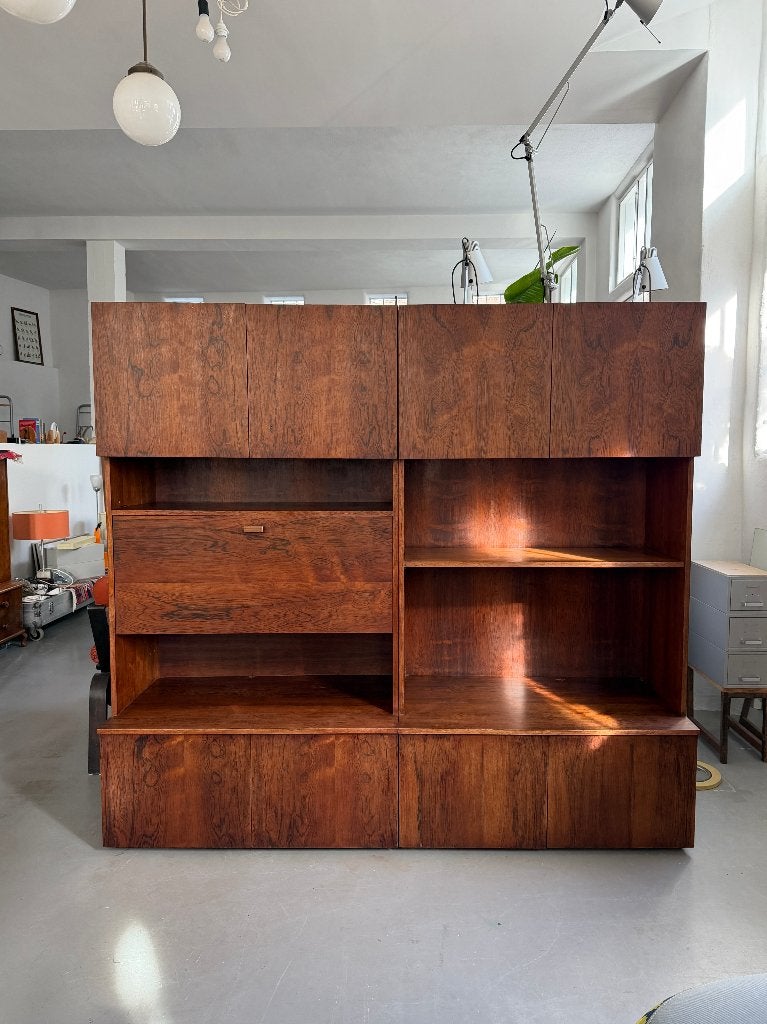 Vintage design wandkast, midcentury wall unit, high board, Ophalen, Gebruikt, -, -
