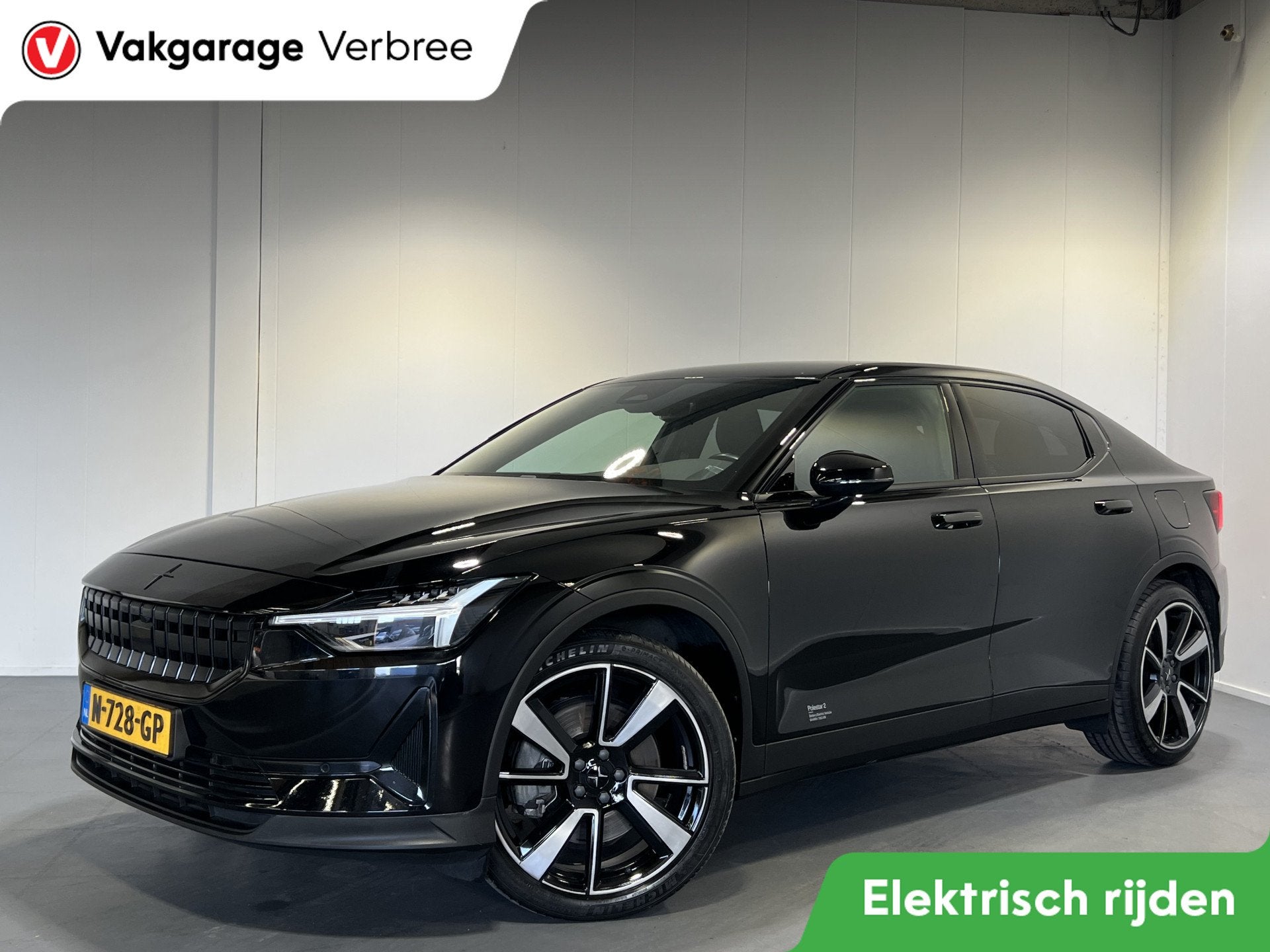 Polestar 2 Standard Range Single Motor 63kWh | LM Velgen 19", Auto's, Polestar 2, Gebruikt, Zwart, 24 min