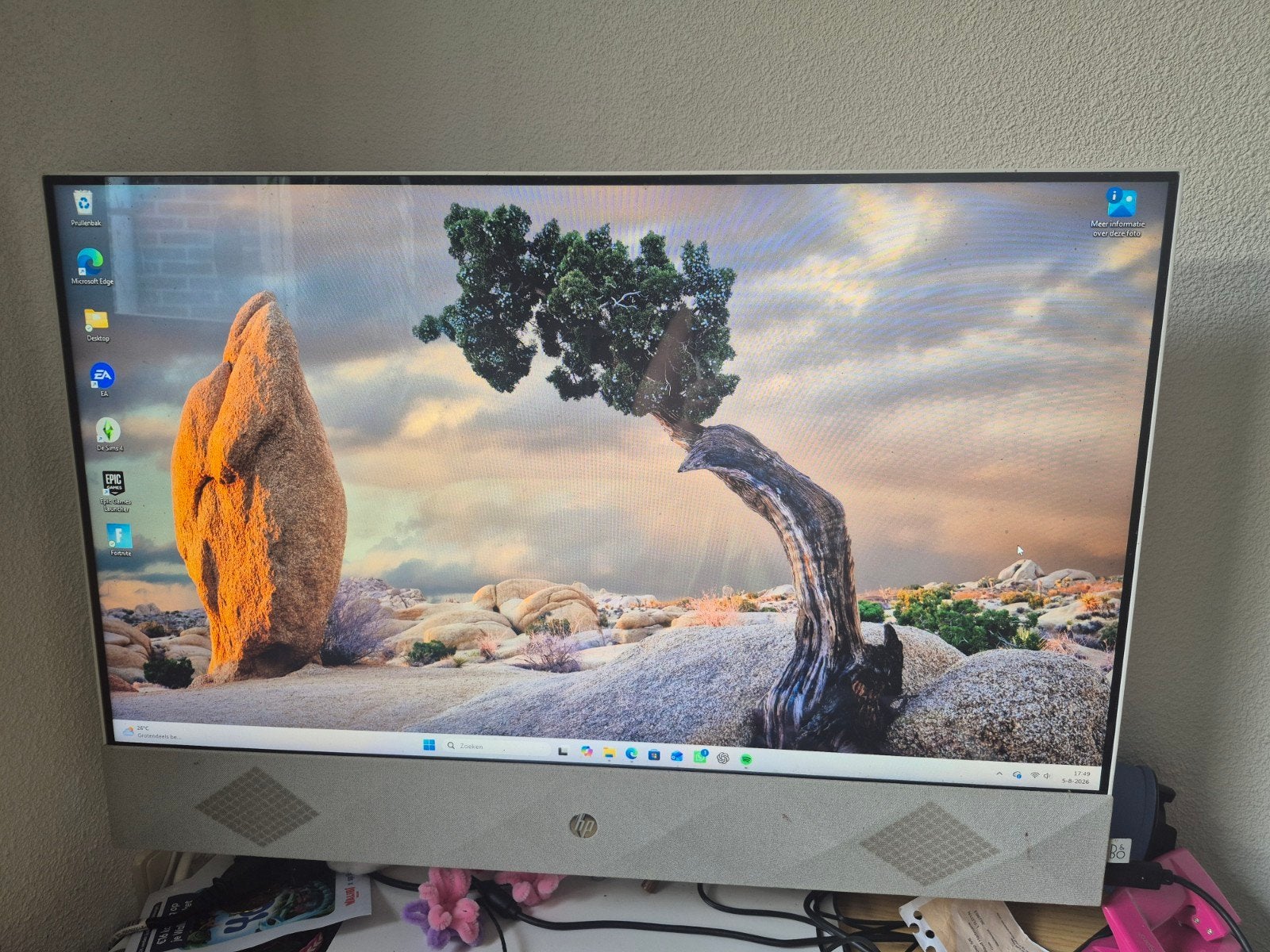 HP All-in-One Desktop PC - Zo goed als nieuw, Met monitor, Onbekend, Zo goed als nieuw, HP