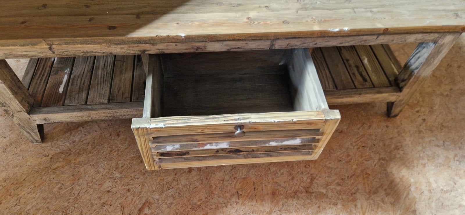 Houten grenen salontafel | Tower Living | Landelijk, 100 tot 150 cm, Rechthoekig, 50 tot 100 cm, Ophalen of Verzenden
