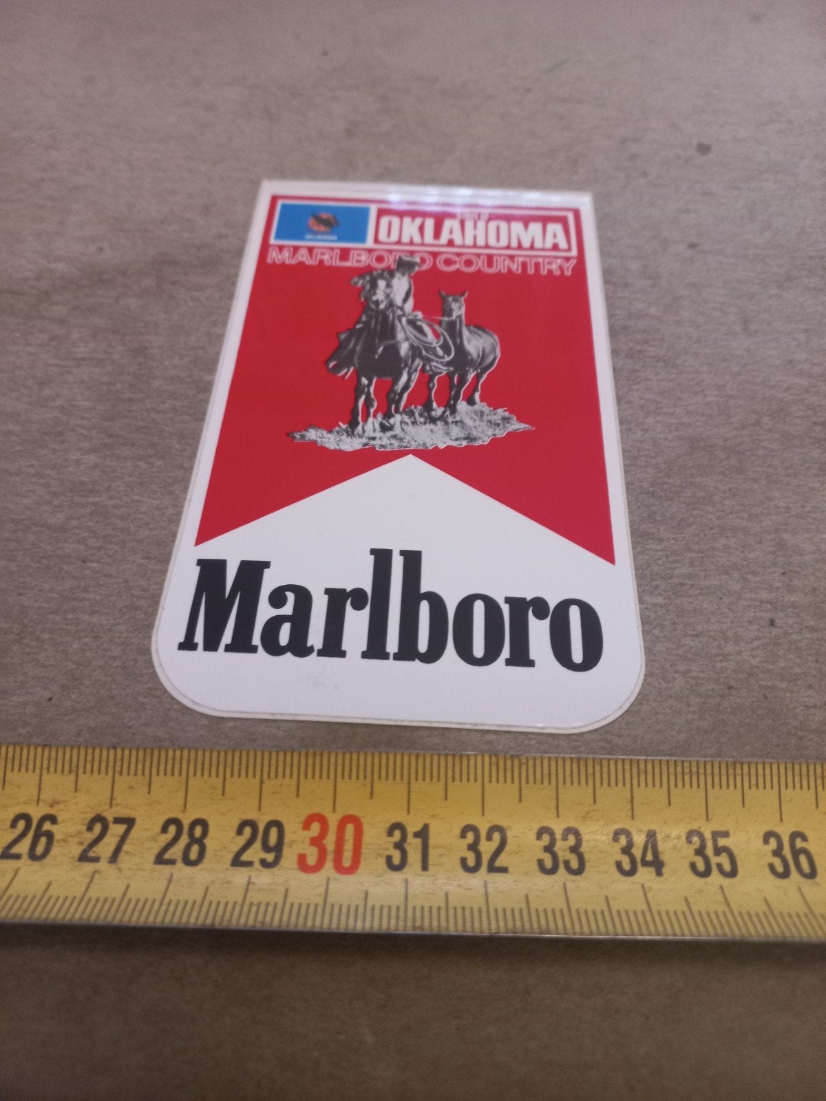 Vintage  Oklahoma Country sticker, Verzamelen, Stickers, Ophalen of Verzenden, Gebruikt, Merk