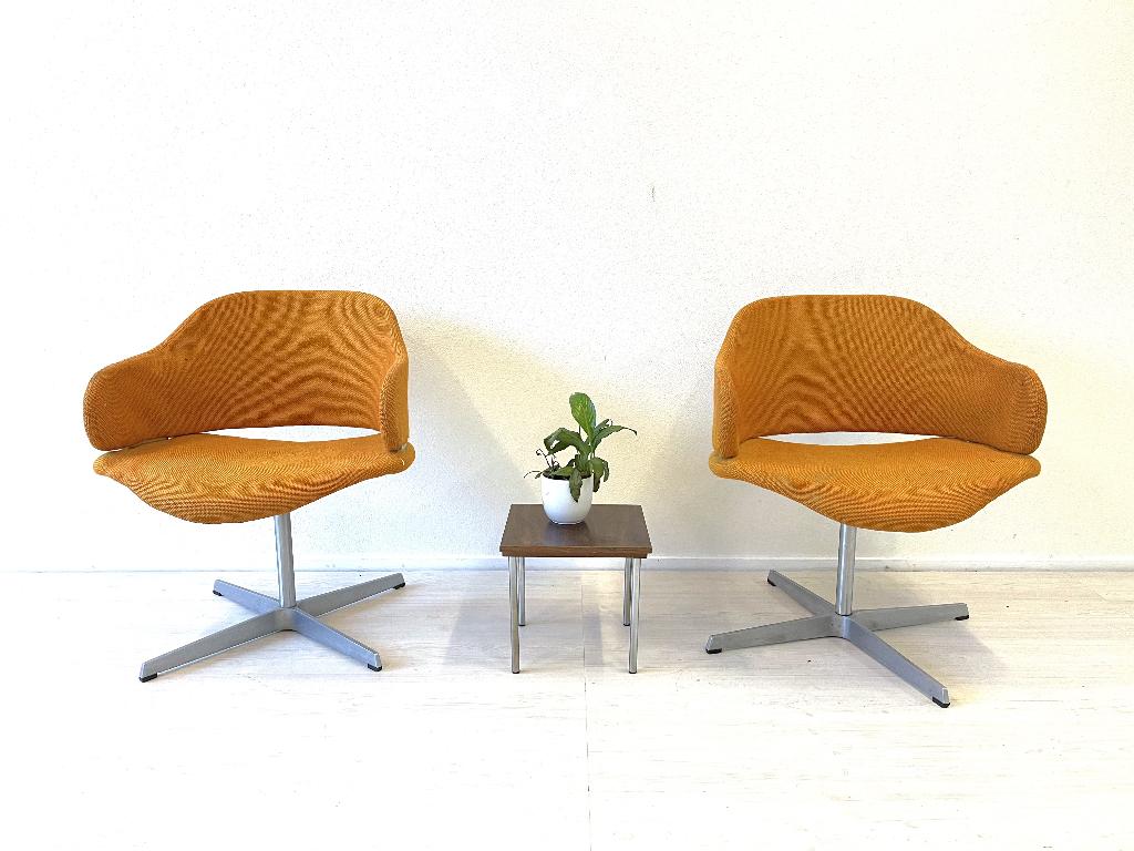 2x Vintage ARTIFORT GEOFFREY HARCOURT stoel fauteuil, Gebruikt, ., Vintage, 75 tot 100 cm