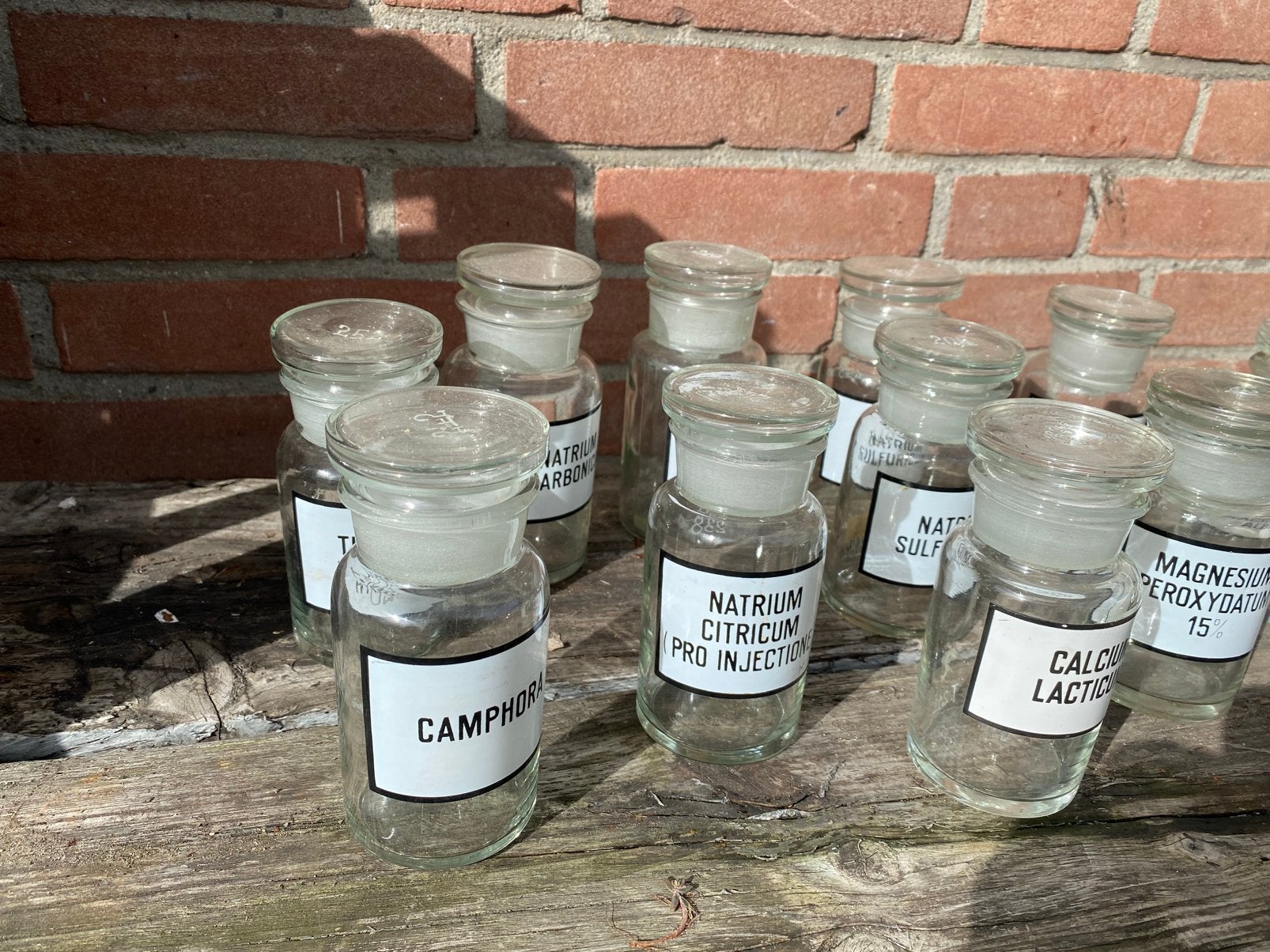 Mooie verzameling apothekers flesjes, Ophalen of Verzenden