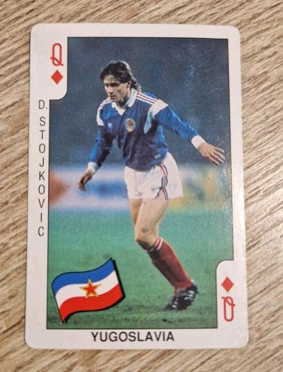 D. Stojkovic Joegoslavië - Football Bubble Gum Dandy 1990, Ophalen of Verzenden, Gebruikt, Buitenlandse clubs, Spelerskaart