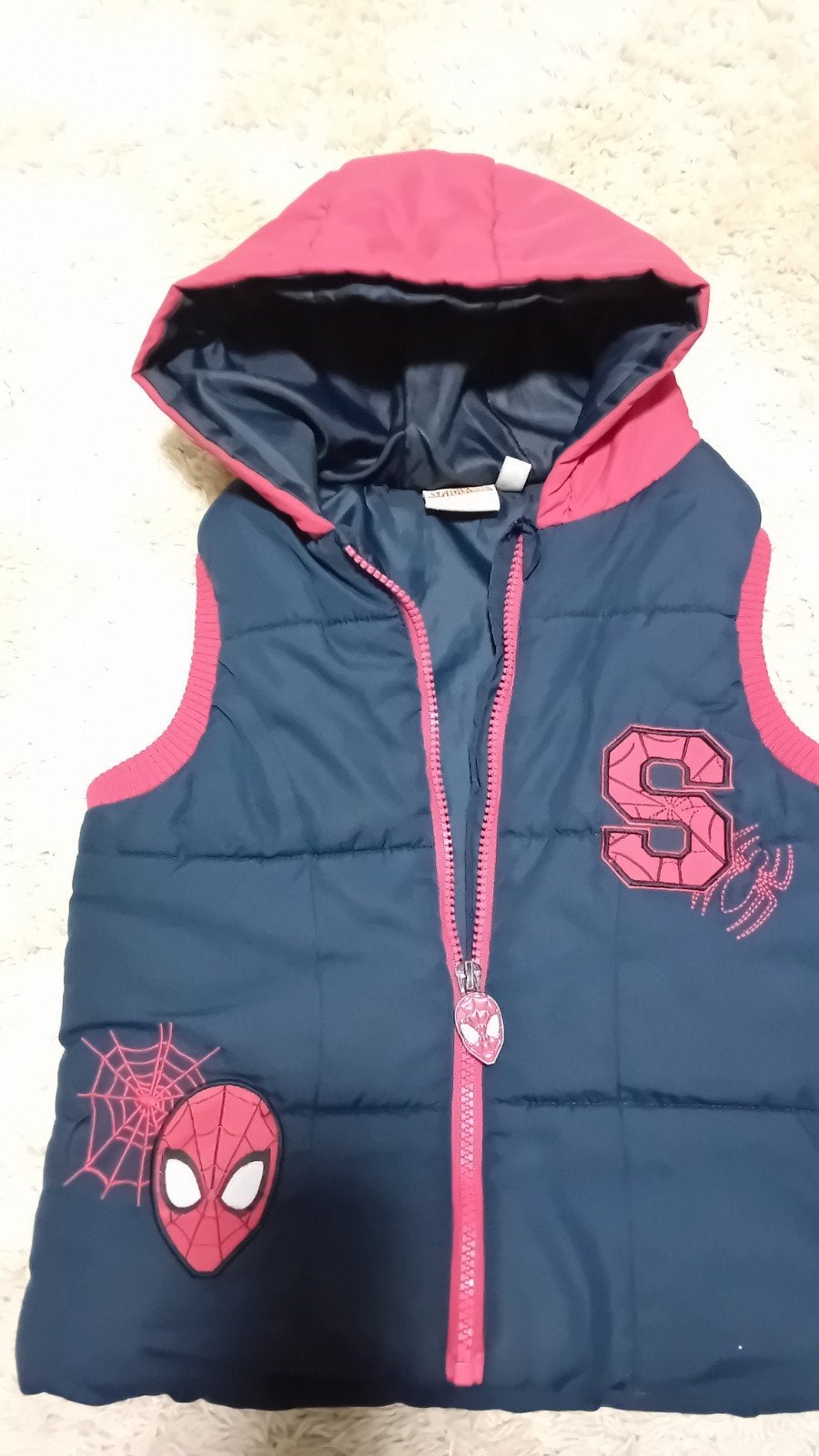 Spiderman Bodywarmer Maat 110/116, Ophalen of Verzenden, Gebruikt, Jongen, Jas