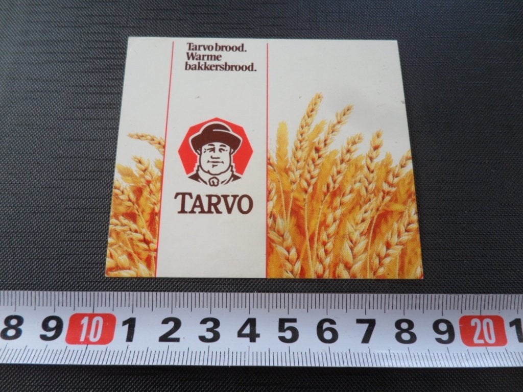 sticker TARVO brood Warme bakkersbrood *, Ophalen of Verzenden, Zo goed als nieuw