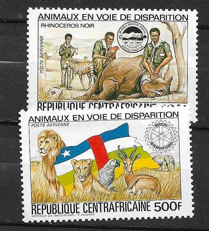 SERIE CENTRAAL AFRIKA PF-voor Auke 0.30, Ophalen of Verzenden, Overige landen, Postfris